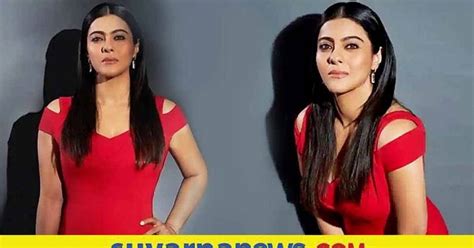 Kajol burns up the internet in hot red gown with thigh